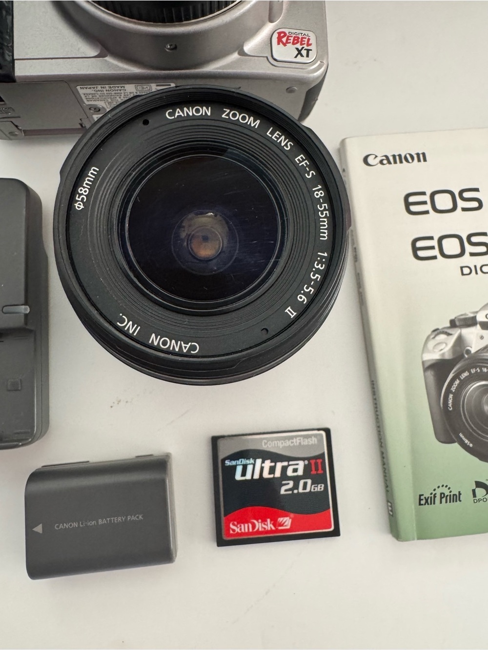The Canon EOS Rebel XT DS126071 Digital Camera - Picture 4 of 12